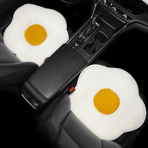 Dessin animé mignon jaune d'<span class=keywords><strong>oeuf</strong></span> hiver peluche quatre saisons universel voiture décorations intérieures voiture protection siège housse de coussin - Product Image 6
