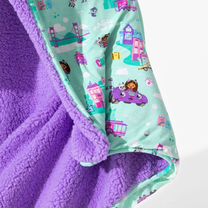 定制儿童竹子双面毛毯竹子印花实心羊毛，适用于寒冷的冬季OEKO-TEX认证 - Product Image 1