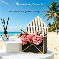 Boîte à fleurs pliable en forme d'enveloppe |   Boîte cadeau pour bouquet portable |   Emballage floral créatif en gros