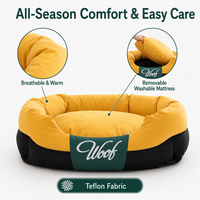 Lit pour animaux de compagnie quatre saisons pour petits chiens et chats, tapis de couchage rafraîchissant lavable pour l'été et fournitures pour animaux de compagnie