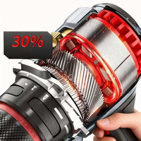 Perceuse à percussion sans fil 21V, visseuse sans balais, perceuse à main rechargeable, kit d'outils électriques pour usage domestique et industriel