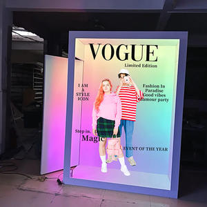 BM Wedding Decoration Magazine <strong>Photo</strong> <strong>Booth</strong> <strong>Box</strong> Black Wooden High Angle Magazine <strong>Box</strong> <strong>Photo</strong> <strong>Booth</strong> Pvc Fabric Frame - Product Image 6