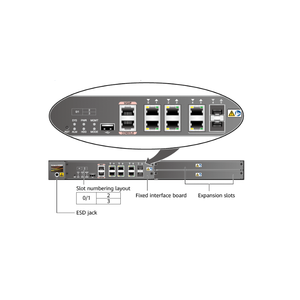 Nouveau pare-feu <span class=keywords><strong>d</strong></span>'entreprise <span class=keywords><strong>de</strong></span> nouvelle génération USG6507 02355FDF USG6530 4 X GE (RJ45) + 2 X Combo - Product Image 4