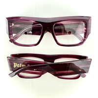Vente promotionnelle mixte de montures de lunettes optiques en acétate épais haut de gamme, durables, tendance, élégantes, motif simple pour unisexe