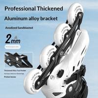 Patins à roulettes en ligne professionnels pour hommes adultes Guipai Shi, à une rangée, huit roues, lumières entièrement clignotantes, taille réglable, en maille PU