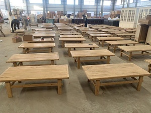 Trung Quốc Antique Home Thiết Kế Mới Bán Buôn Tái Chế Rắn Elm Gỗ Shanxi Bàn Cà Phê - Product Image 3