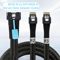 Harga Pabrik Pengiriman Cepat Grosir Terbaik Kabel Ekstensi Data Server MCIO 8x 8i Host ke Dual SFF-8654 4i Tersedia di Stok