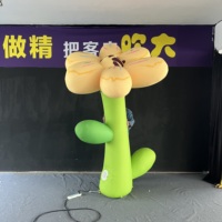 Décoration de scène de centre commercial personnalisée, fleurs lumineuses gonflables à LED