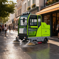 Machine de balayage électrique avec brosse principale de 800 mm, 10000-18000 m²/h pour le nettoyage des parkings, OEM ODM, couleur personnalisée disponible