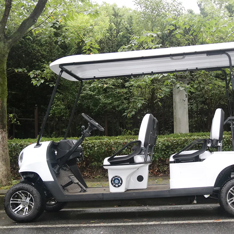 Nuova fabbrica di Design 2 + 2 posti Sightseeing Bus Club Cart Electric Golf Buggy Hunting Car con Cargo