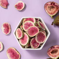Figues lyophilisées demi entières Collations aux fruits sains Figues lyophilisées sèches