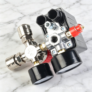 Regulador de Aire ZY de 4 Puertos, Válvula de Control de Presión Redonda con Conector Europeo para Accesorios de Compresor de Aire - Product Image 1