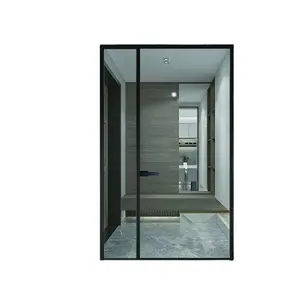 Cách âm gấp Màn hình louver Rèm hợp kim nhôm cửa nhà vệ sinh với cố định mở phong cách dọc mở Mô hình phòng ngủ sử dụng