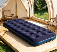 Matelas pneumatique gonflable de 22 mm d'épaisseur, prix d'usine, gonflage rapide, lit de camping pliable pour usage extérieur