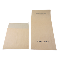 Precio de fábrica Tamaño personalizado Papel Kraft Bolsa de correo Embalaje sobre para documentos de envío