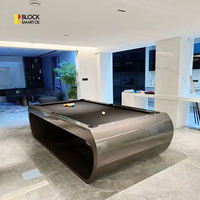 Table de billard en ardoise 8ft 9ft, table de billard en bois massif, design moderne, norme professionnelle, pour bar, club, usage domestique, vente en gros