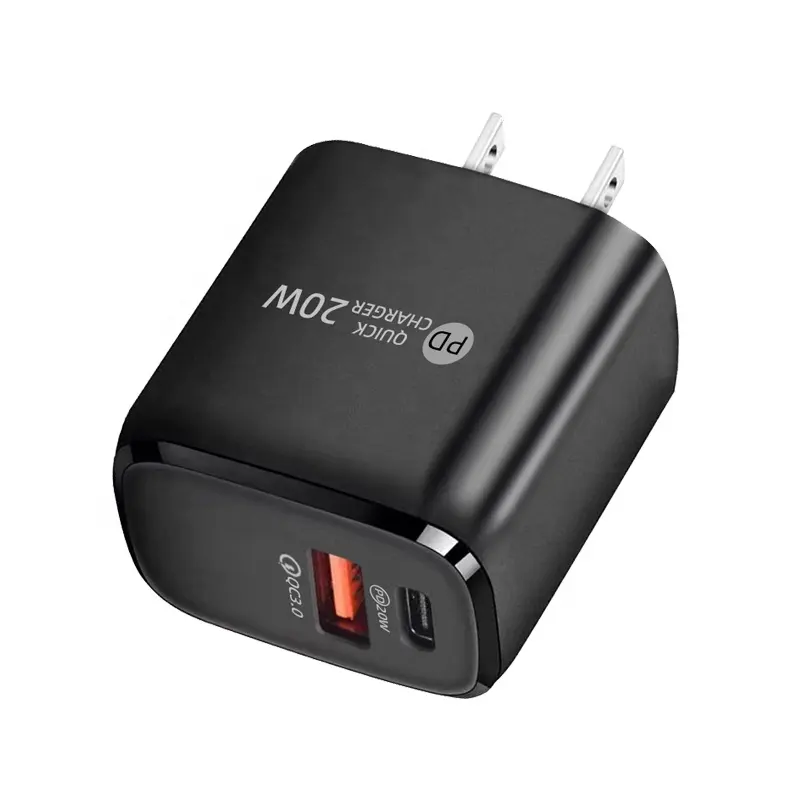 Alta qualità 20W PD USB QC3.0 ricarica rapida caricabatterie per telefono 20W caricatore rapido 5V 3A USB caricatore da parete