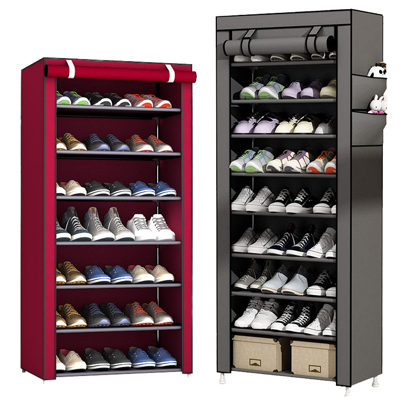 6 Tier Detachable Fabric Shoe Rack