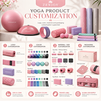 ZENJOY Vente en gros : Ensemble Pilates & Yoga personnalisable (logo et couleur), Haltères, Ballon de yoga, Tapis de yoga, Cercle de Pilates, Bandes de résistance