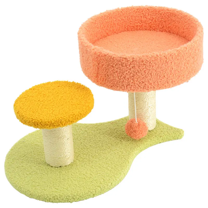 Hoge Kwaliteit Kattenspeelgoed Sisal Speelgoed Met Kattenbakvulling En Een Springplatform Klimmende Krabber Kat Krabben Boom