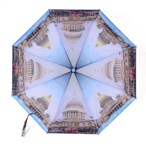 Stampa personalizzata Design unico Marauders Vintage Map ombrello da pioggia pieghevole parasole Sun 3 ombrello pieghevole per la pioggia - Product Image 6