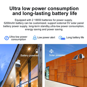 2025 nhà máy mới giá năng lượng mặt trời 4 gam máy ảnh tuya App không dây ngoài trời an ninh máy ảnh năng lượng mặt trời Wifi 4MP tầm nhìn ban đêm PTZ máy ảnh OEM/ODM - Product Image 2