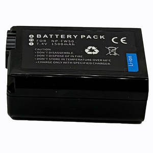 Batería de Repuesto para <span class=keywords><strong>C</strong></span>ámara de Alta Capacidad 7.4v 1500mah Baterías de Litio NP-FW50 para <span class=keywords><strong>Sony</strong></span> ZVE10 A6000 A6300 A7m2/s2 Cam - Product Image 1