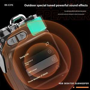 Gebra Portable for Speaker with RGB LED Lights up <b>to</b> 5W Output Built-in Mic up <b>to</b> 5 Hours Playtime - Product Image 4