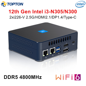 Topton 12th Gen M9s Mini PC Intel I3 N305 N200 N100 Ddr5 Pcie3.0X4 2X2.5G Mini Tường Lửa Máy Tính Văn Phòng PC Win11 NUC Wifi6 - Product Image 5
