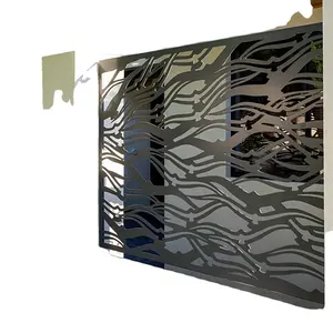 فن الديكور بالليزر بأكسيد الألومنيوم الظل الخصوصية ، لوحة كارفي الجدران سياج شبكة الألومنيوم إضافة غرفة الشاشة