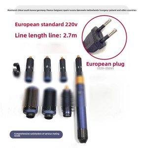 <span class=keywords><strong>Fer</strong></span> à <span class=keywords><strong>boucler</strong></span> de luxe 6-en-1 1200W HS09, Outil de coiffure professionnel en céramique rose/violet pour salon - Product Image 4