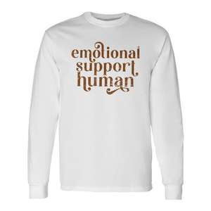 T-shirt à manches longues « Soutien émotionnel » – Cadeau de diplôme pour thérapeute – Vêtement professionnel - Product Image 2