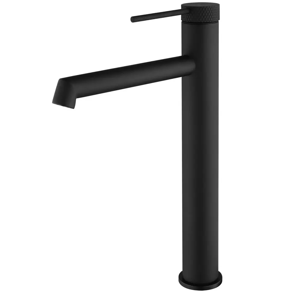 High Quality Luxurious Deck Mounted Single Handle Black Tall Brass Wash Basin Faucet Mixer