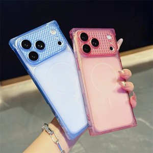 เคสโทรศัพท์แม่เหล็กสีเรืองแสงแบบด้าน  สำหรับ iPhone 17 14 15 16 Pro Max  หน้าต่างขนาดใหญ่ ป้องกันการกระแทก - Product Image 3