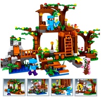 100g-bag Pandatoys Bloques Ladrillo Piezas NO. 2423 bloque planta árbol casa decoración piezas planta hojas ciudad bosque bloque de construcción