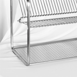 Stainless Steel Modern Standing <b>Kitchen</b> <b>Racks</b> Dishes Bowls Drain <b>Racks</b> Tableware Storage <b>Racks</b> Waterproof Non-Folding Design - Product Image 5