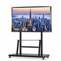Écran tactile interactif numérique intelligent tout-en-un de 55 pouces, écran plat LCD, tableau blanc capacitif, système d'exploitation Windows/Android, 3 ans de garantie