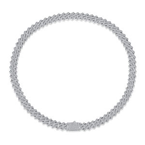 VVS Moissan ite Diamond Sterling Feiner Schmuck Pass Diamant tester Miossanite Hip Hop Iced Out Halskette 8mm Miami Cuban Link Chain - Product Image 4