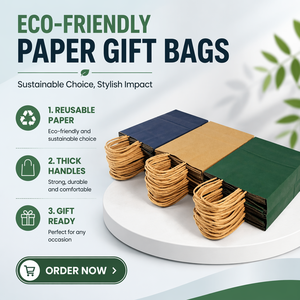 Sacchetti di <span class=keywords><strong>Carta</strong></span> Personalizzati Stampati per Boutique, <span class=keywords><strong>Shopping</strong></span>, Consegna Cibo e Asporto con Manici - Product Image 2