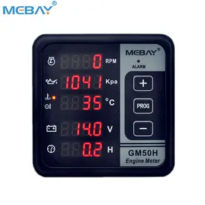 Mebay पैनल मीटर GM50H MKII 1 में गति मीटर टैकोमीटर आरपीएम 6 मीटर