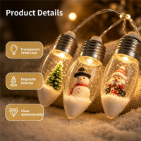 Guirlandes lumineuses LED de Noël, imperméables, décoratives pour la maison, le jardin, la terrasse, la décoration des arbres