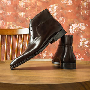 Zapatos de Cuero para Hombre, Estilo Otoñal, Modernos, Retro, Formales de Negocios, con Suela Gruesa, Casuales para Ocasiones Formales - Product Image 5