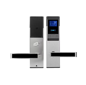 Système de verrouillage intelligent par capteur WiFi pour hôtel Écran d'affichage LCD B & B Carte d'accès Bois Aluminium Acier Portes <span class=keywords><strong>Cloud</strong></span> Code électronique - Product Image 1