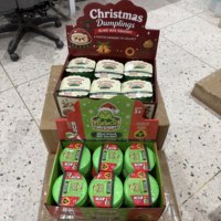 Ensemble de Noël : Jouet sensoriel anti-stress vert en forme de boulette, en TPR et pectine, à remontée lente, à presser
