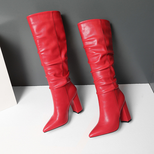 WETKISS 2020 Latest Design Stylish Women <strong>Slouch</strong> <strong>Boots</strong> Shoes 10cm High Thick Heel <strong>Boots</strong> Long Tube Knee HIgh <strong>Boots</strong> Wholesale - Product Image 5