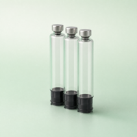 Contenant en verre borosilicate neutre 3ml 5ml pour emballage de liquides, logo imprimé, personnalisation de la couleur, livraison immédiate