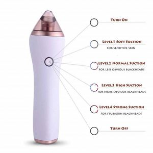 Removedor eléctrico de puntos negros, limpiador de poros al vacío con 4 cabezales de succión, dispositivo de belleza recargable por USB para el cuidado de la piel de la nariz - Product Image 2