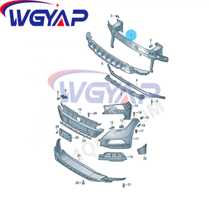 WGYAP OEM 3G8807109 B <span class=keywords><strong>D</strong></span> E M <span class=keywords><strong>G</strong></span> N Rinforzo Supporto Paraurti Anteriore per Volkswagen Arteon, Ricambi Auto Nuovi - Product Image 5
