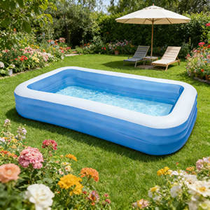 Piscina Inflable Infantil para Jardín y Camping, Ligera, Ahorra Espacio, Ecológica, PVC de 5MM de Grosor - Product Image 1