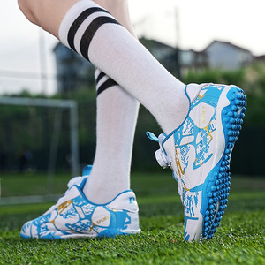 Chaussures de football pour garçons de l'école primaire, respirantes, avec doublure en mesh et semelle en caoutchouc, modèle unisexe - Product Image 1